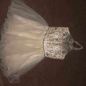 Size 2/4 halter top homecoming dress